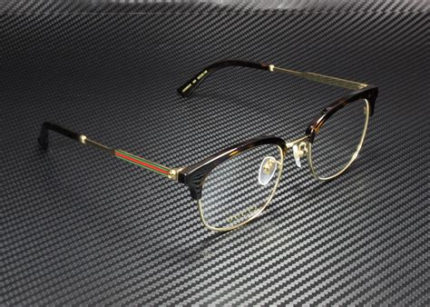 Gucci gold glasses men's